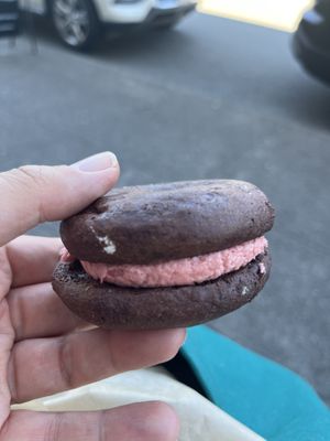 This “brookie” sandwich cookie was $7.25 after tax   at Grain Artisan Bakery in Snohomish