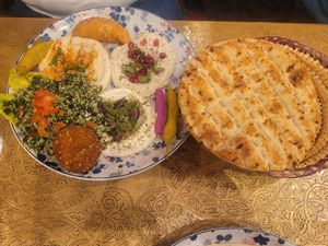 Mezze Platter for One (Vegetarian) at Comptoir Libanais in Ellesmere Port