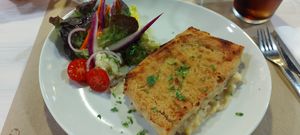 Lasagne vegan at SAÓ in Elche