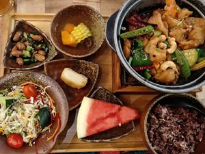 Kong Poh Lions Mane mushroom set at Simple Life - KLCC in Kuala Lumpur