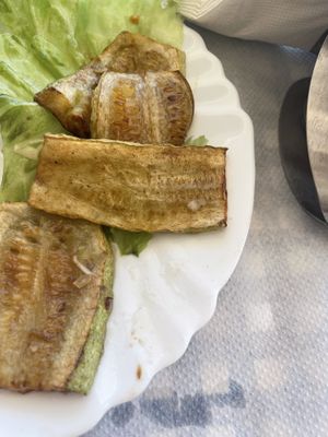 Zucchini Friters  at Vangelis Hotel Restorant in Himare