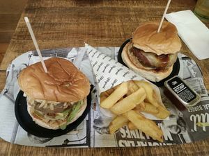 Good fries standard burgers at The Fitzgerald Burger Company in Valencia
