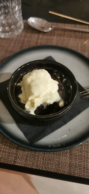 Brownie with Ice Cream at Elaia Vegan Restaurant - Maybe Closed in Zakynthos