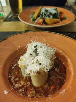 Noodles with delicious filling at Elaia Vegan Restaurant - Maybe Closed in Zakynthos