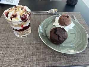 Cheesecake and brownie   at Elaia Vegan Restaurant - Maybe Closed in Zakynthos