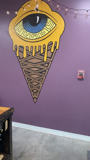 Wall art  at Plant Love Ice Cream  in Gulfport