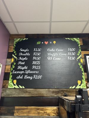 prices   at Plant Love Ice Cream  in Gulfport