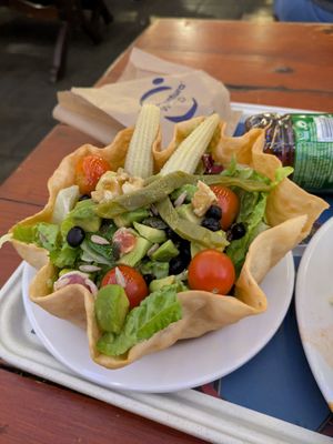 Nacho salad at PortAventura World in Tarragona