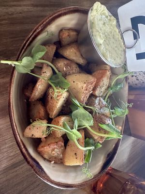 Pan fried potatoes   at Frank Food in Hamilton