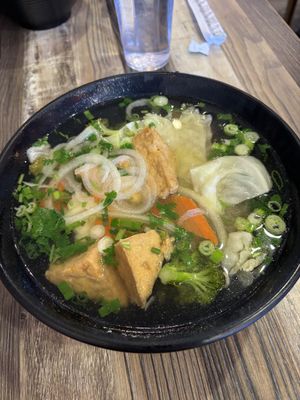 Vegetable pho with vegan broth   at Lotus Pho in South Lake Tahoe