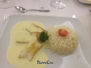 tofu as part of 5 course vegetarian banquet at Seehotel in Graun Im Vinschgau