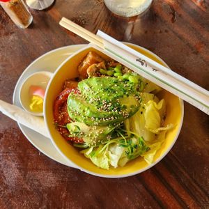 Vegan Loco Bowl at Cafe Inu in Carrington