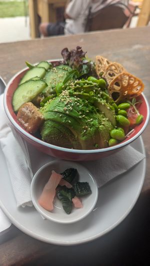 Teriyaki tofu don at Cafe Inu in Carrington