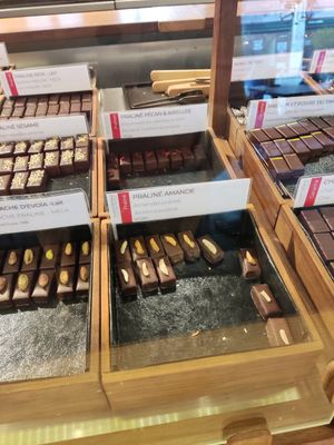 Vegan pralines at Laurent Gerbaud Chocolatier in Brussels