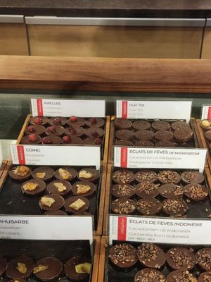 Vegan chocolates at Laurent Gerbaud Chocolatier in Brussels