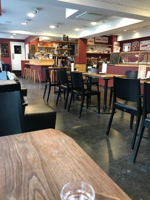 inside the store at Laurent Gerbaud Chocolatier in Brussels