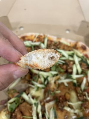 This is a cross section of the edge.  at Vegan House - Bukit Damansara in Kuala Lumpur