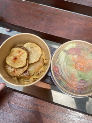 Cheese potato (quite small) and salad   at Vegan House - Bukit Damansara in Kuala Lumpur