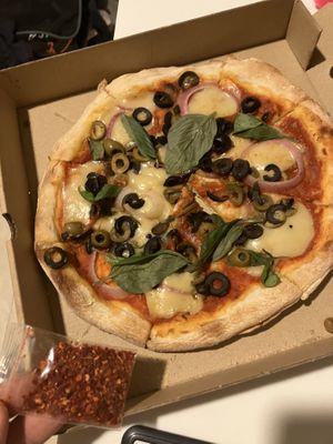 another pizza (this time they were delivering again!)  at Vegan House - Bukit Damansara in Kuala Lumpur