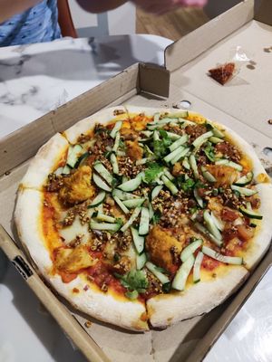 Asian pizza at Vegan House - Bukit Damansara in Kuala Lumpur