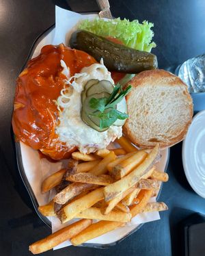 Portobello sandwich  at Black Tap in Central Singapore