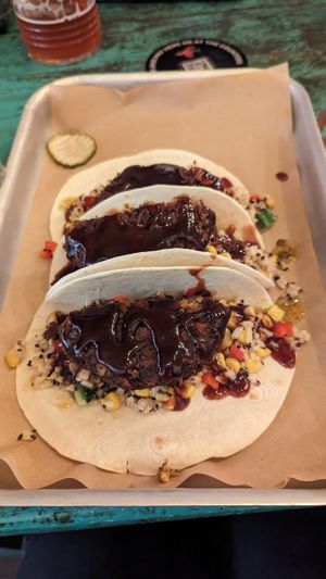 Vegan tacos at Three Tails Brewery in Mudgee