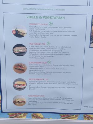 3 vegan sandwiches at The Sandwich Club in Cannobio