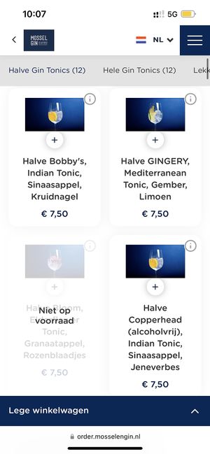   at Mossel & Gin in Amsterdam