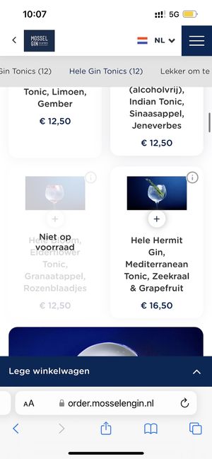   at Mossel & Gin in Amsterdam