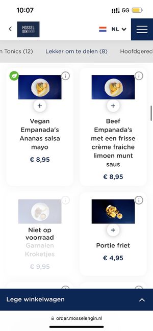   at Mossel & Gin in Amsterdam