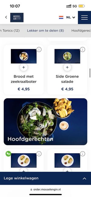   at Mossel & Gin in Amsterdam