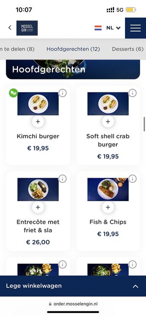   at Mossel & Gin in Amsterdam