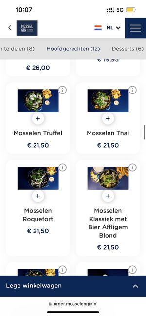   at Mossel & Gin in Amsterdam