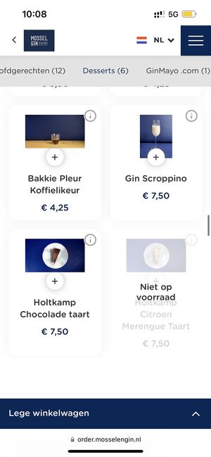   at Mossel & Gin in Amsterdam