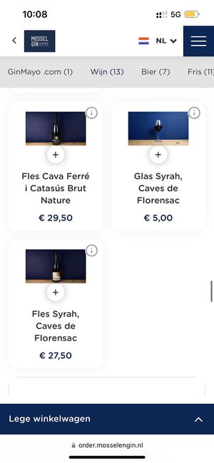   at Mossel & Gin in Amsterdam