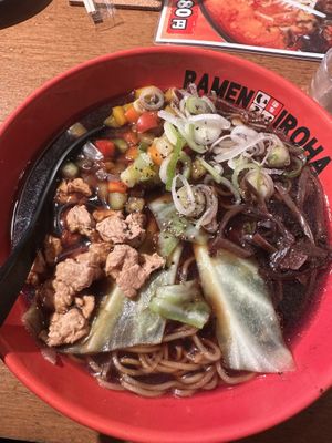 2 vegan option available. Ramen is not bad    at Menya Iroha CiC - 麺家いろは CiC店 in Toyama