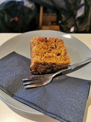 Tahini blondie (highly recommend) at A Little Lost in Munich
