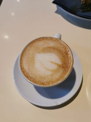 Oat cappuccino at A Little Lost in Munich