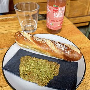 Coconut Pandan biscuit and Laugenstange  at A Little Lost in Munich