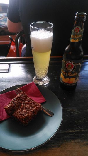 Brownie and Natur Radler at A Little Lost in Munich