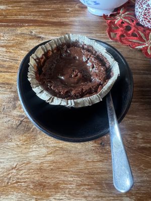 Chocolate lava cake  at Blómasetrið - Kaffi Kyrrð in Borgarnes
