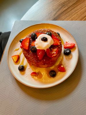 Pretty Pancakes at Plant. Eat. Licious in Bath