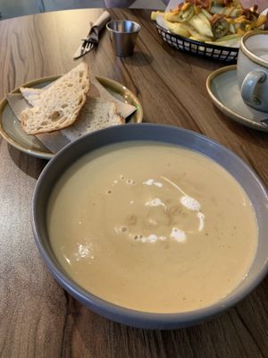 Leek and Potato Soup.  at Plant. Eat. Licious in Bath