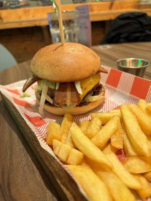 Burgerliscious was tasty   at Plant. Eat. Licious in Bath