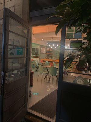 cute little entrance :) at Plant. Eat. Licious in Bath