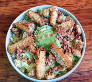 Vegan Caesar Salad at Plant. Eat. Licious in Bath