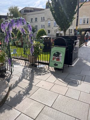 Signposted from the street at Plant. Eat. Licious in Bath