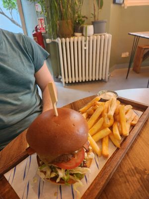 burger at Plant. Eat. Licious in Bath