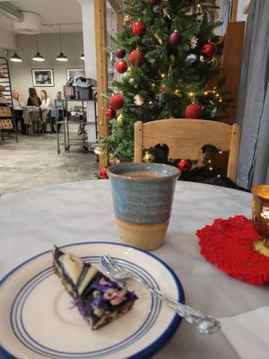 Raw vegan liquorice cake. at Lilla Skafferiet in Lulea