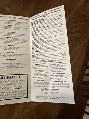 Most of these can be made vegan  at Antipasto's in Clifton Park